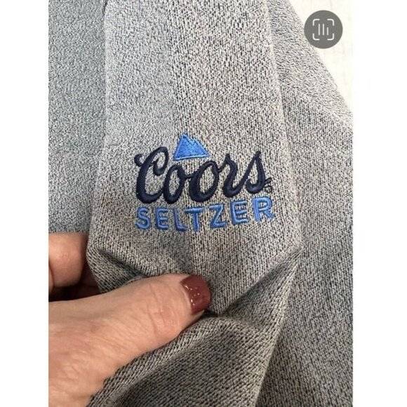 OGIO Womens M Petrol Grey Heather Transition Pullover Coors Seltzer Embroidered - Picture 7 of 12